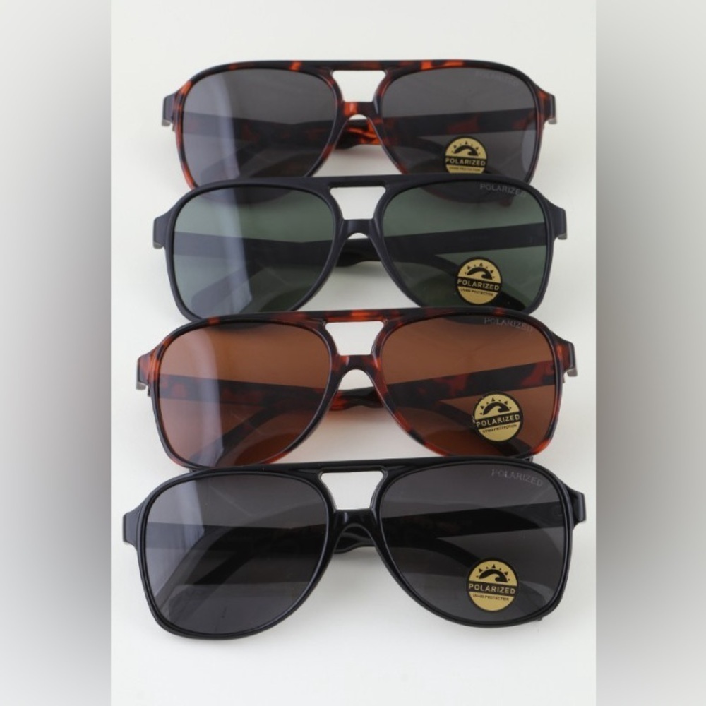 Tortoise Shell Aviator Sunglasses - Picture 4 of 8